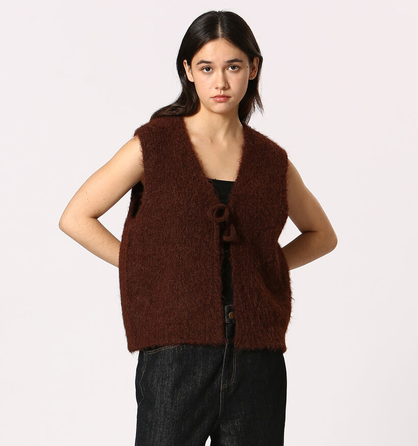 The Korner Gilet en Marron pour femmes (365300)