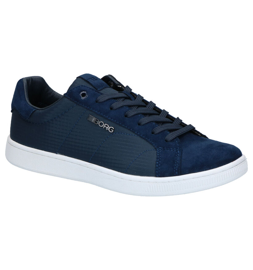 Björn Borg Blauwe Sneakers in daim (267039)