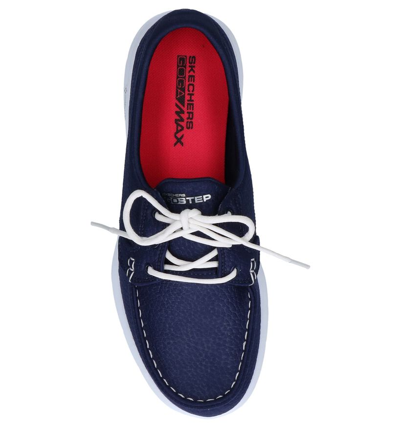 On-The-Go Chaussures bateau en Bleu foncé en textile (251896)