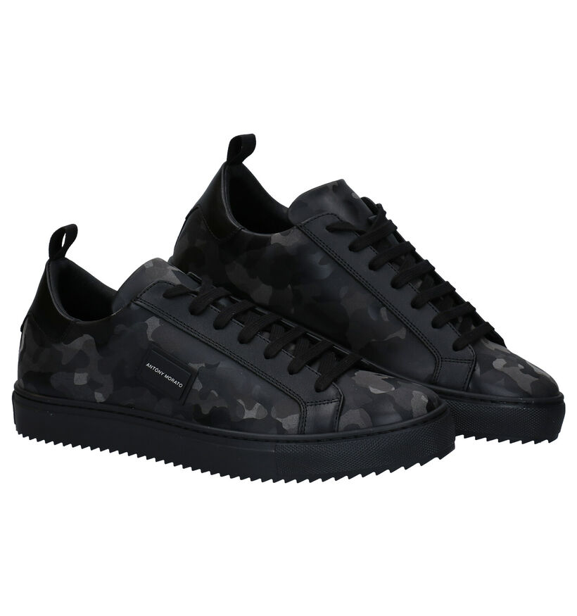 Antony Morato Baskets basses en Noir en cuir (282680)