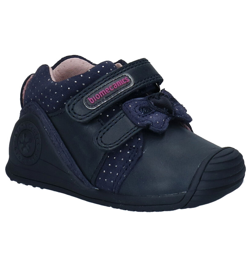 Biomecanics Blauwe Babyschoenen in leer (282809)