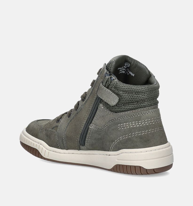 Kickers Kick90 Bottines en Vert kaki pour garçons (345512) - pour semelles orthopédiques