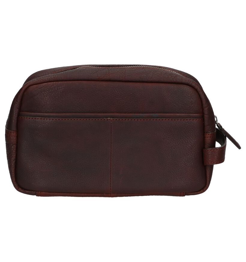 Burkely Trousse de toilette en Marron en cuir (249397)