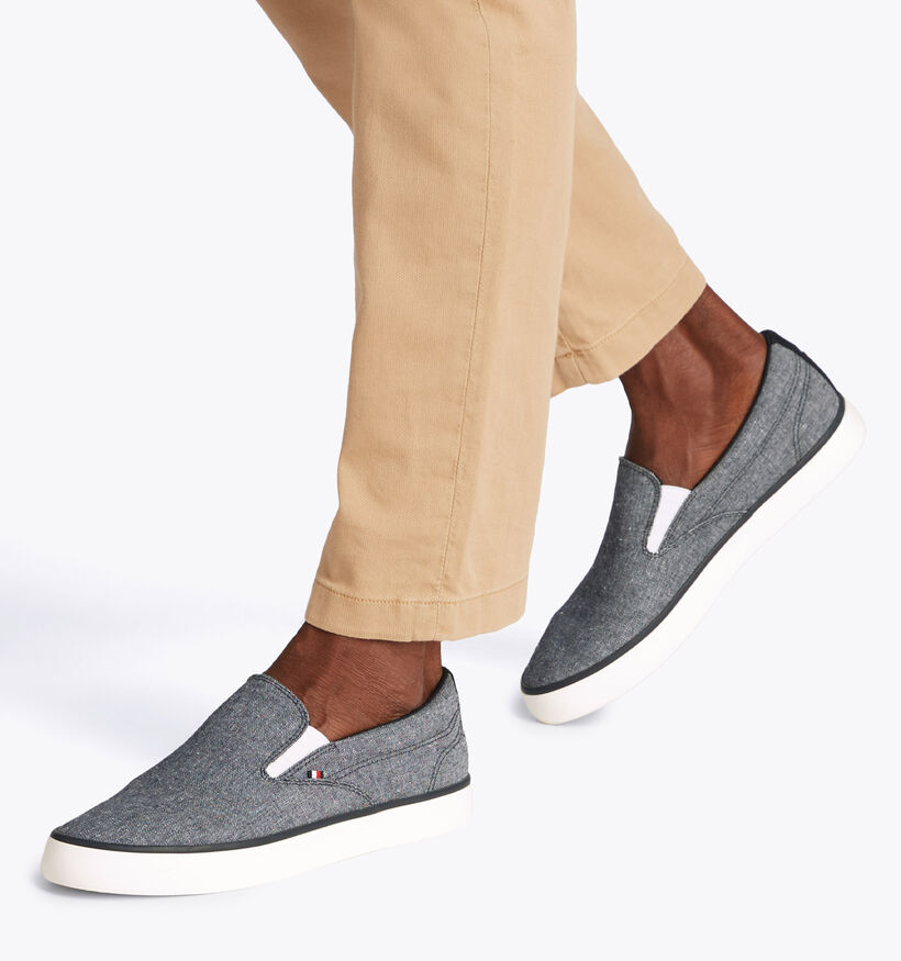 Tommy Hilfiger Hi Vulc Chaussures à enfiler en Bleu pour hommes (352827) - pour semelles orthopédiques