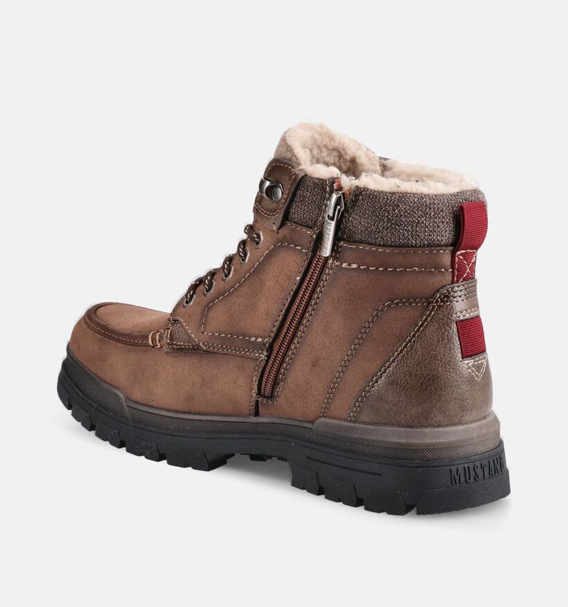 Mustang Bruine Boots met Veters voor heren (378975)