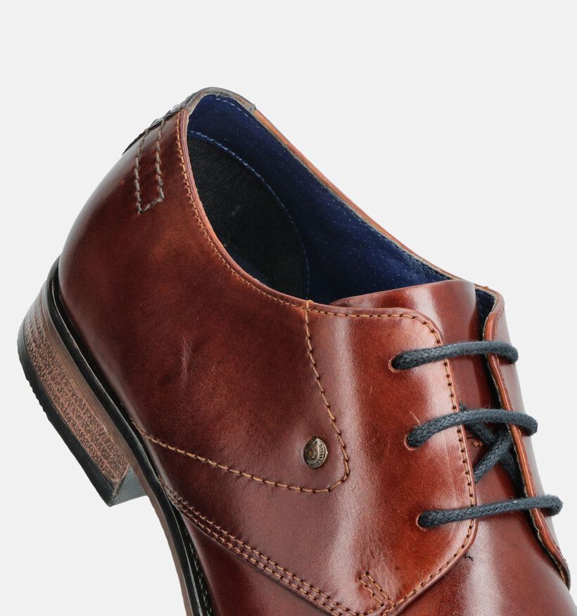 Bugatti Rinaldo Chaussures classiques en Cognac pour hommes (359773)
