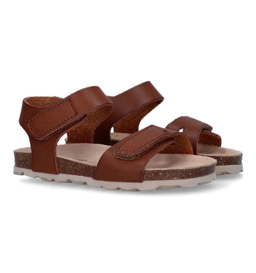 Made in Spain Cognac Sandalen in leer (324588)