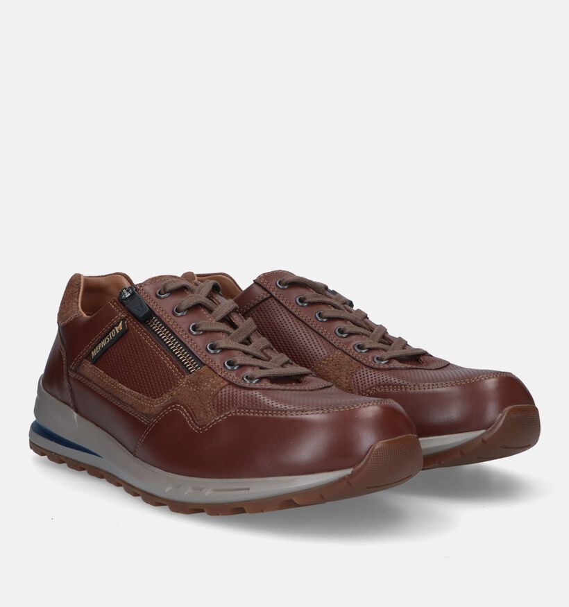 Mephisto Bradley Randy Cognac Veterschoenen voor heren (354624) - geschikt voor steunzolen