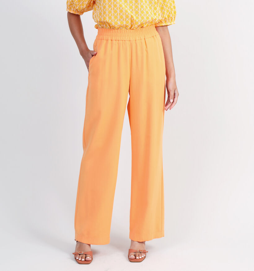 Vero Moda Carmen Pantalon large en Orange pour femmes (323868)