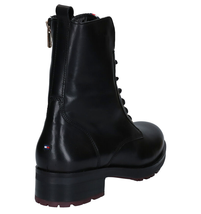 Tommy Hilfiger Essential Bottines en Noir en cuir (279975)