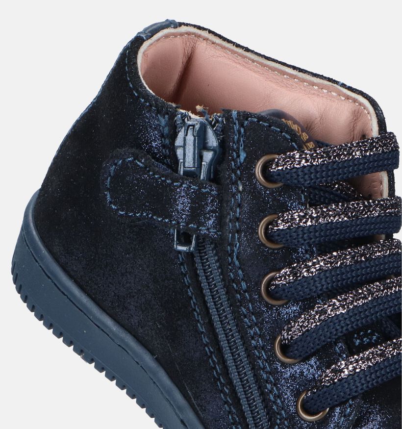STONES and BONES Sira Blauwe Babyschoenen voor meisjes (329461) - geschikt voor steunzolen