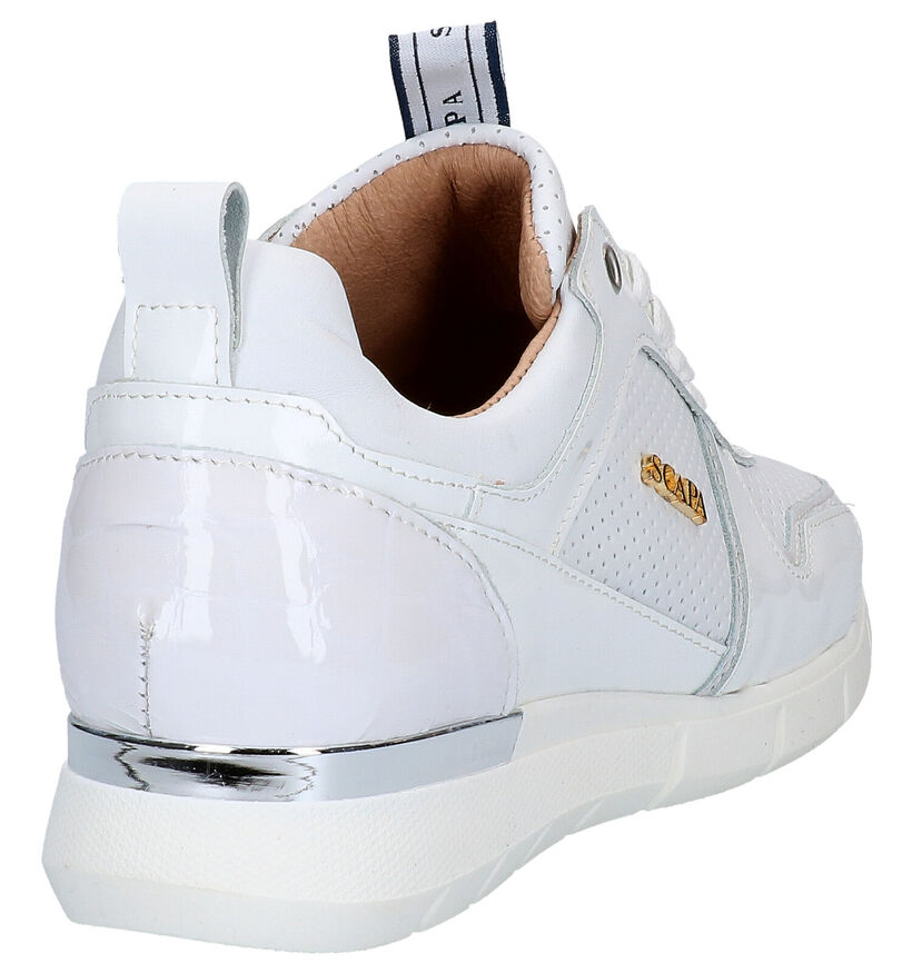 Scapa Witte Sneakers in leer (270347)