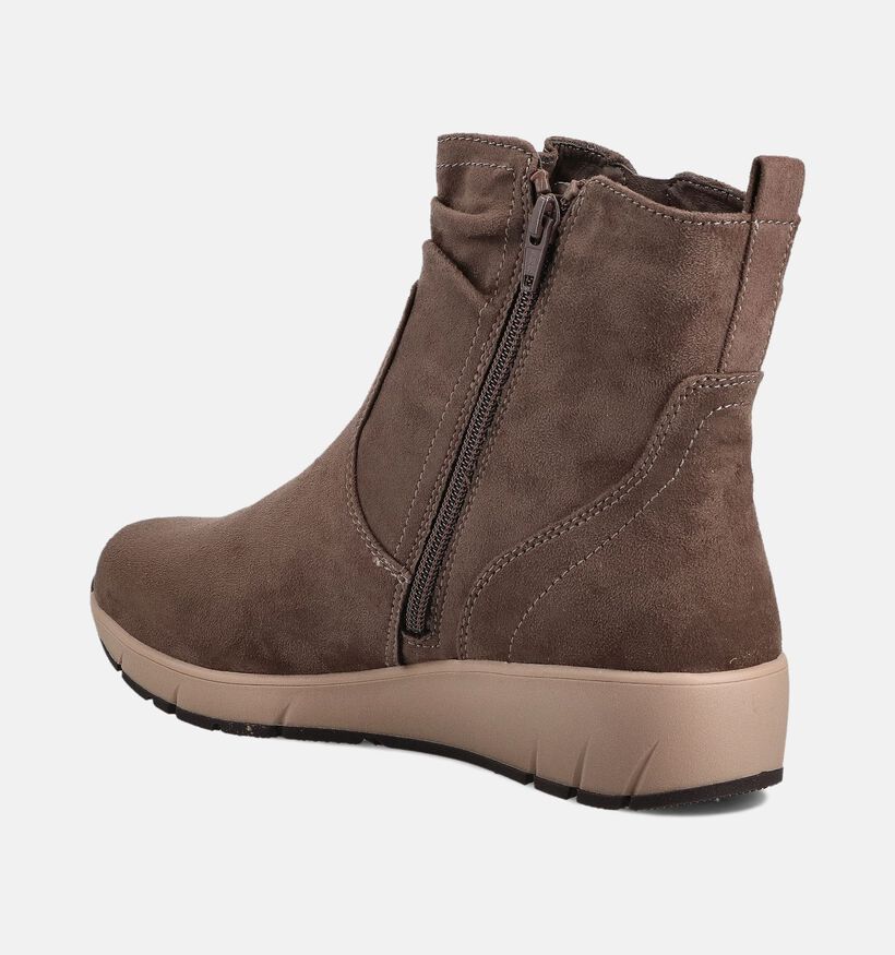 Jana Bottines plates en Marron pour femmes (362907)