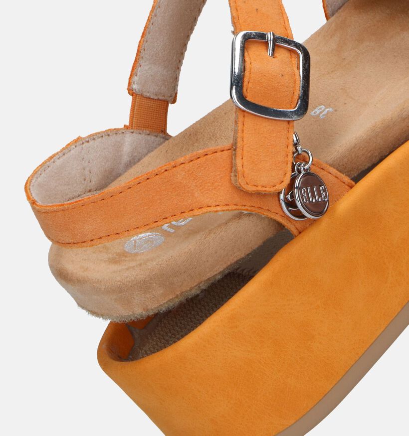 Remonte Oranje Plateausandalen voor steunzolen voor dames (339259) - geschikt voor steunzolen