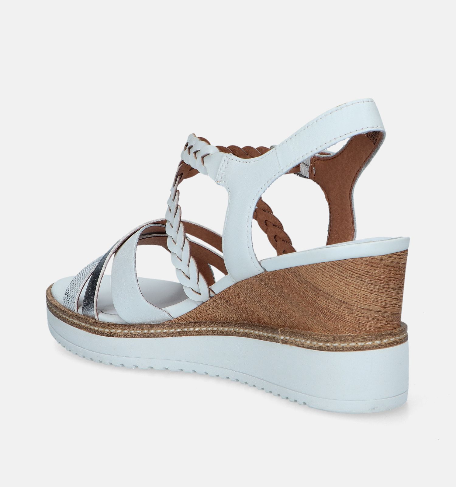 Tamaris Witte Sandalen Met Sleehak Dames Sandalen Online op TORFS.BE
