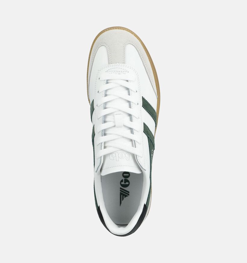 Gola Viper Leather Chaussures plates en Vert pour hommes (368576) - pour semelles orthop&eacute;diques