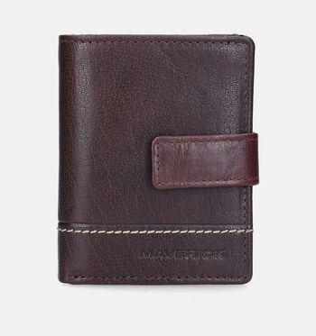 Porte-carte marron