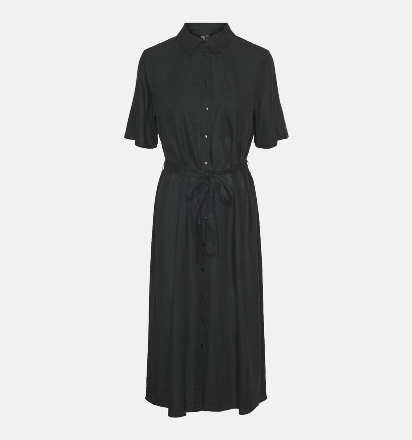 Pieces Pia Robe chemise en Noir pour femmes (351094)