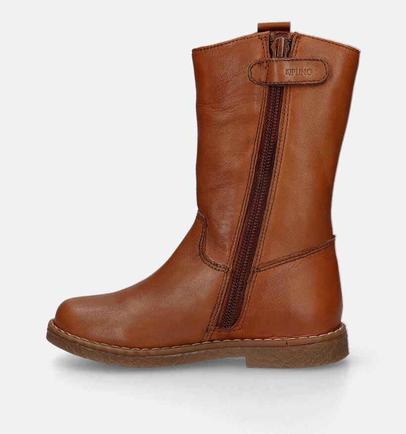 Kipling Gwen Bottes longues en Cognac pour filles (332010) - pour semelles orthopédiques