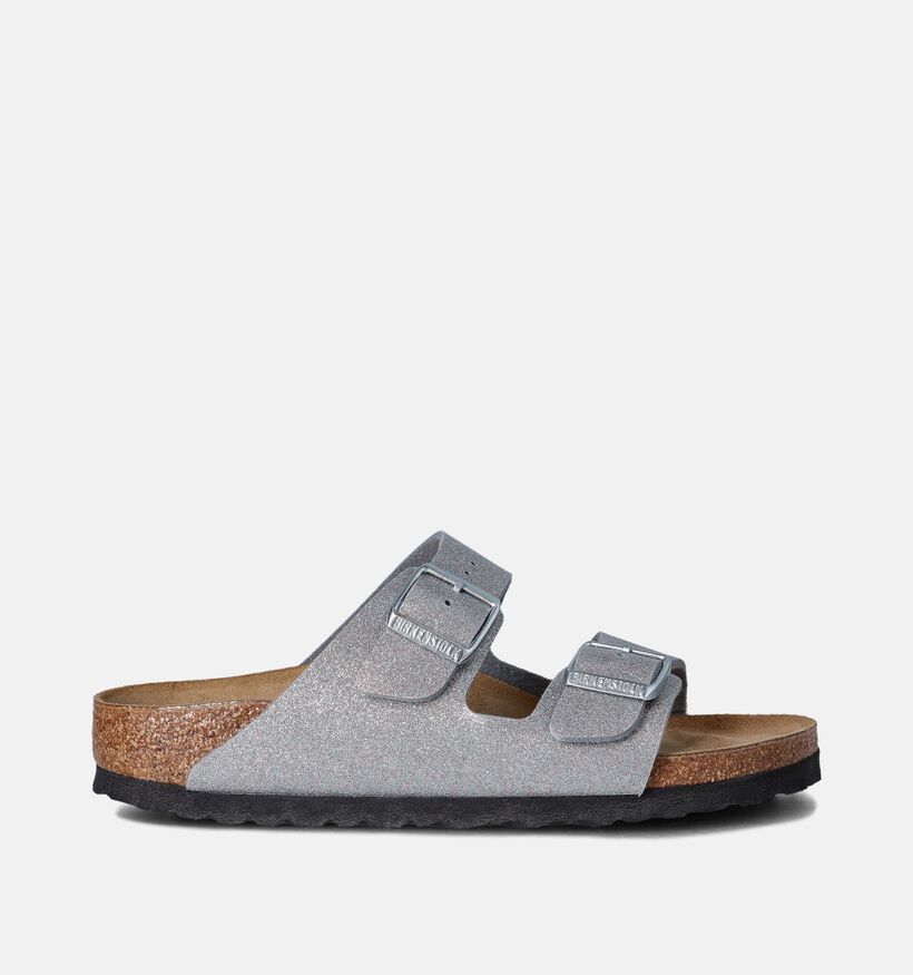 Birkenstock Arizona Zilveren Slippers voor meisjes (352239)