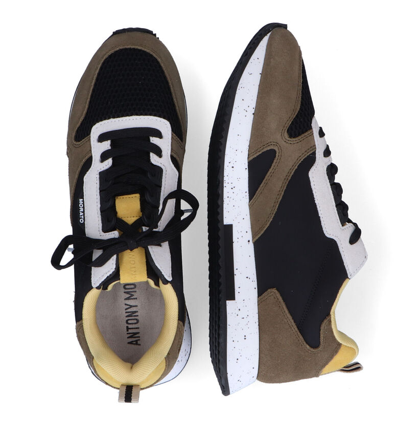 Antony Morato Kaki Sneakers in daim (306667)