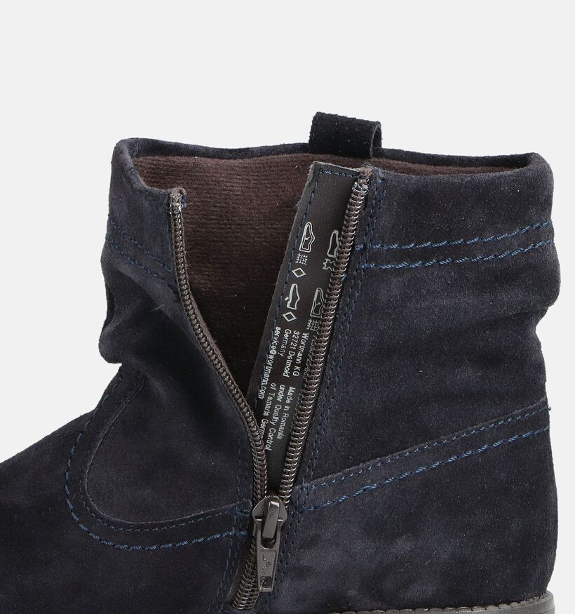 Tamaris Bottines plates en Bleu foncé pour femmes (362763)