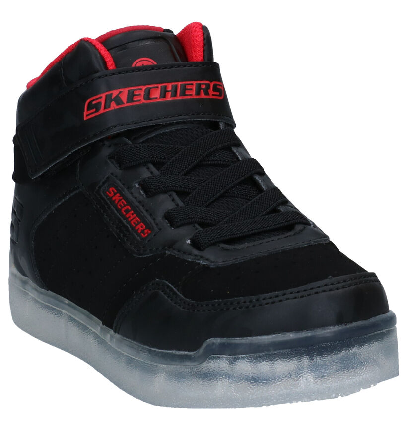 Skechers Ice Lights Ultra Zwarte Sneakers in kunstleer (294011)