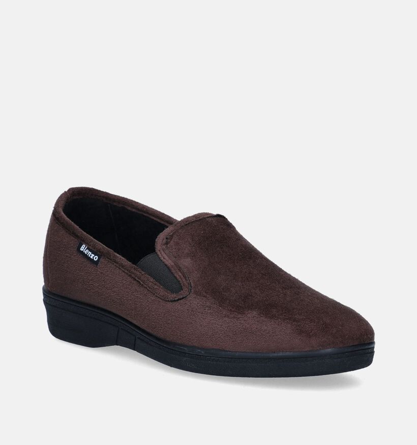 Blenzo Bruine Pantoffels voor heren (349170)