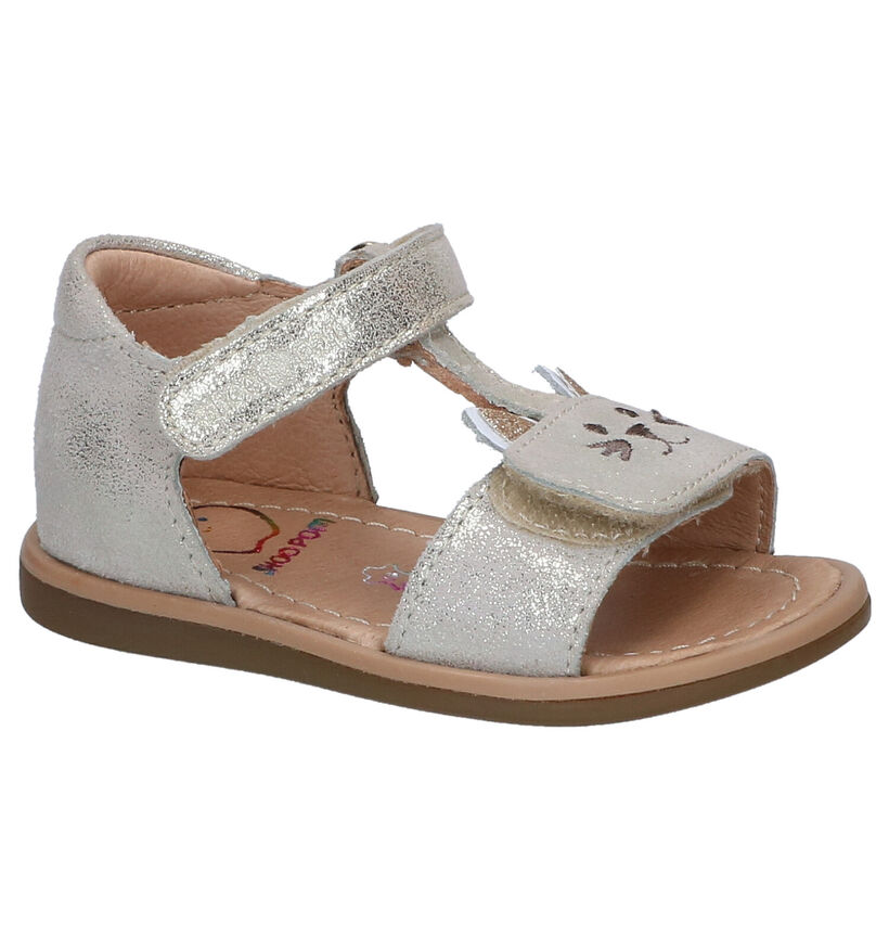 Shoo Pom Titty Miaou Gouden Sandalen in leer (288585)