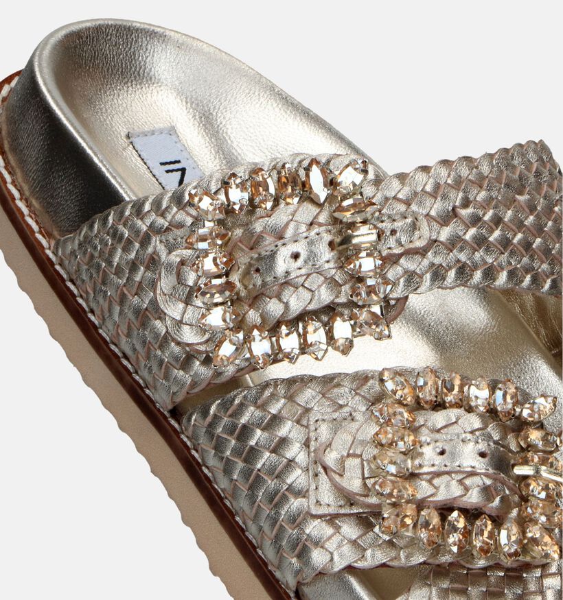 Inuovo Gouden Metallic Slippers voor dames (341524)