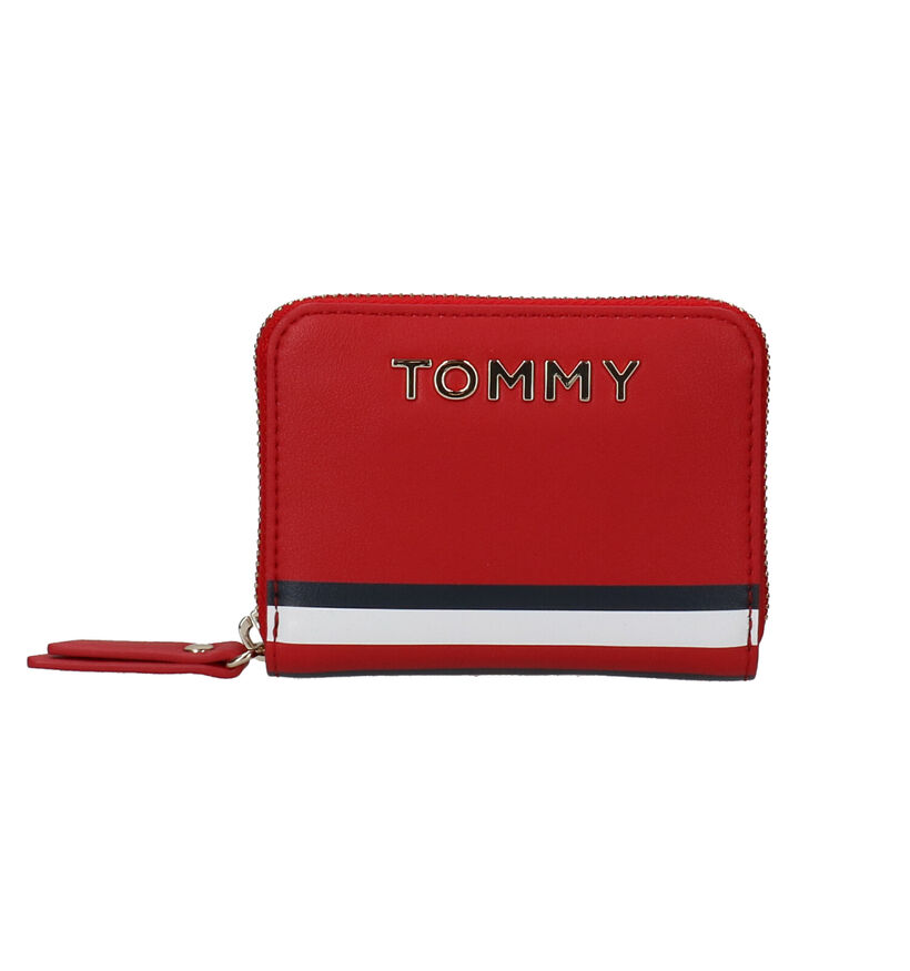 Tommy Hilfiger Rode Ritsportemonnee + Sleutelhanger in kunstleer (264588)