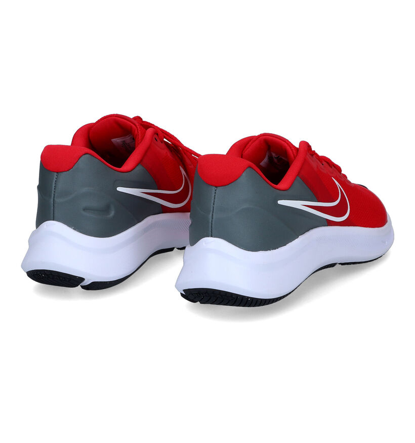 Nike Star Runner 3 Baskets en Rouge pour filles, garçons (316247)