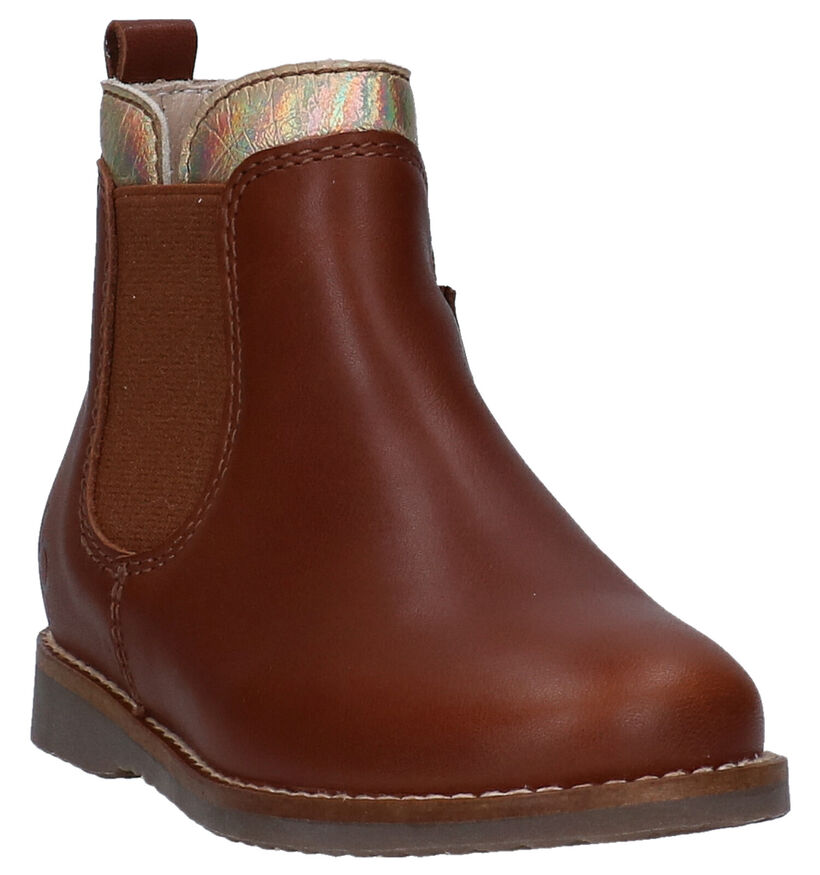 Beberlis Bottes courtes en Cognac en cuir (281126)