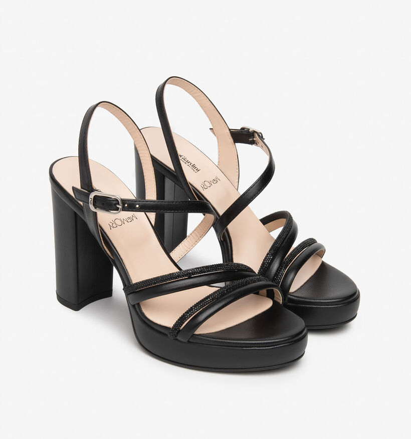 NeroGiardini Zwarte Sandalen met Hak voor dames (370754)