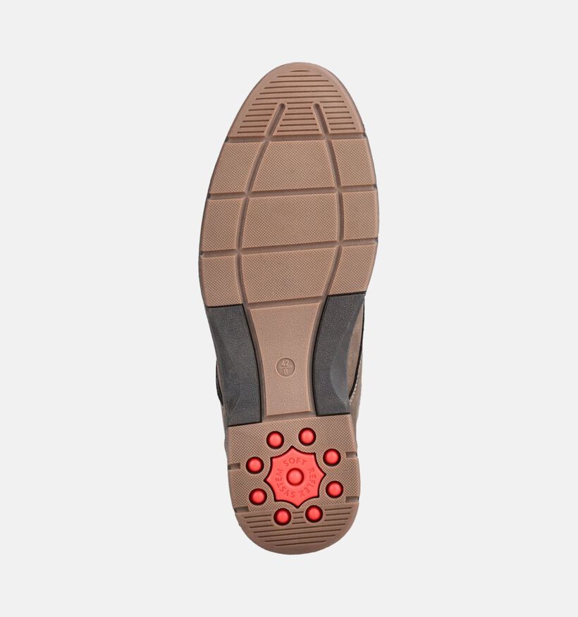 Relife Taupe Geklede Veterschoene voor heren (377669)