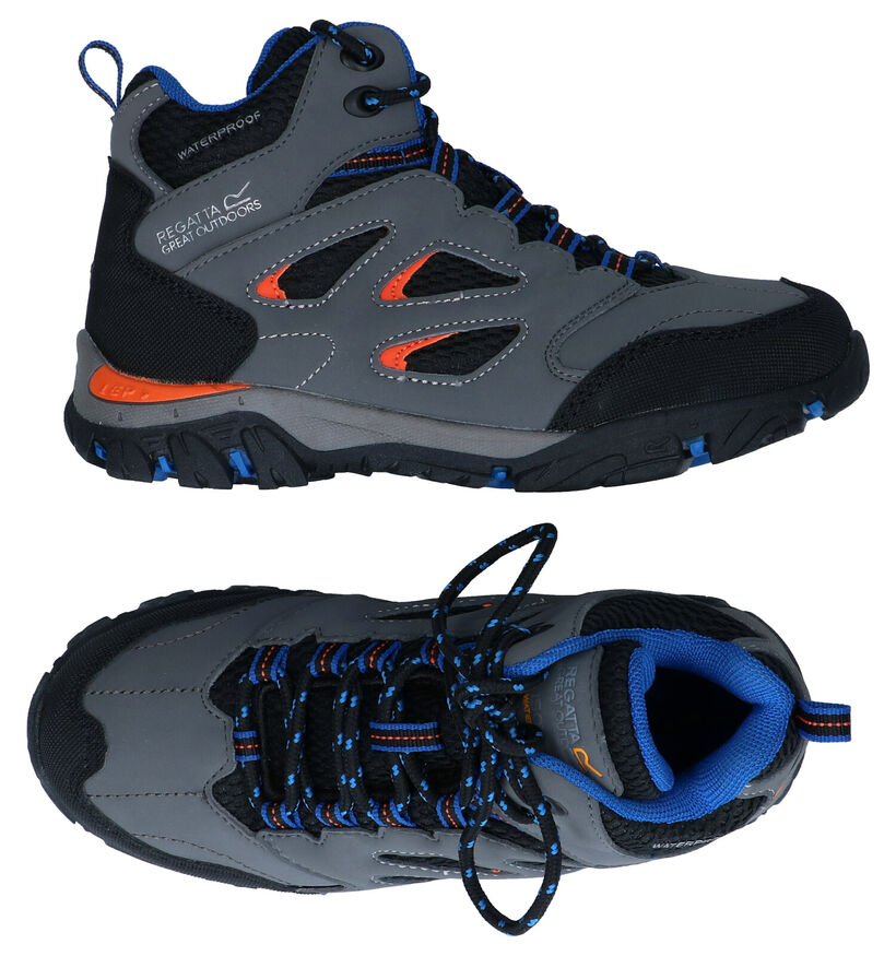 Regatta Holcombe Chaussures de randonnée en Bleu pour filles, garçons (345223) - pour semelles orthopédiques