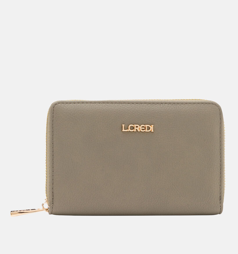 L. Credi Filippa Kaki Ritsportemonnee voor dames (356600)