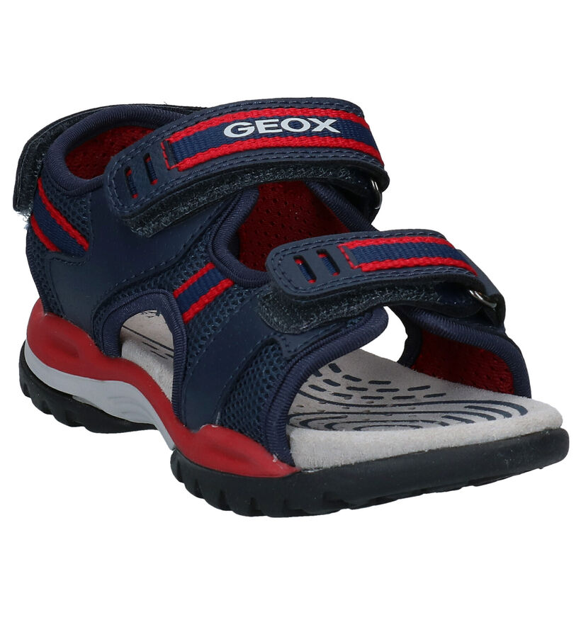 Geox Borealis Sandales en Bleu en simili cuir (286965)