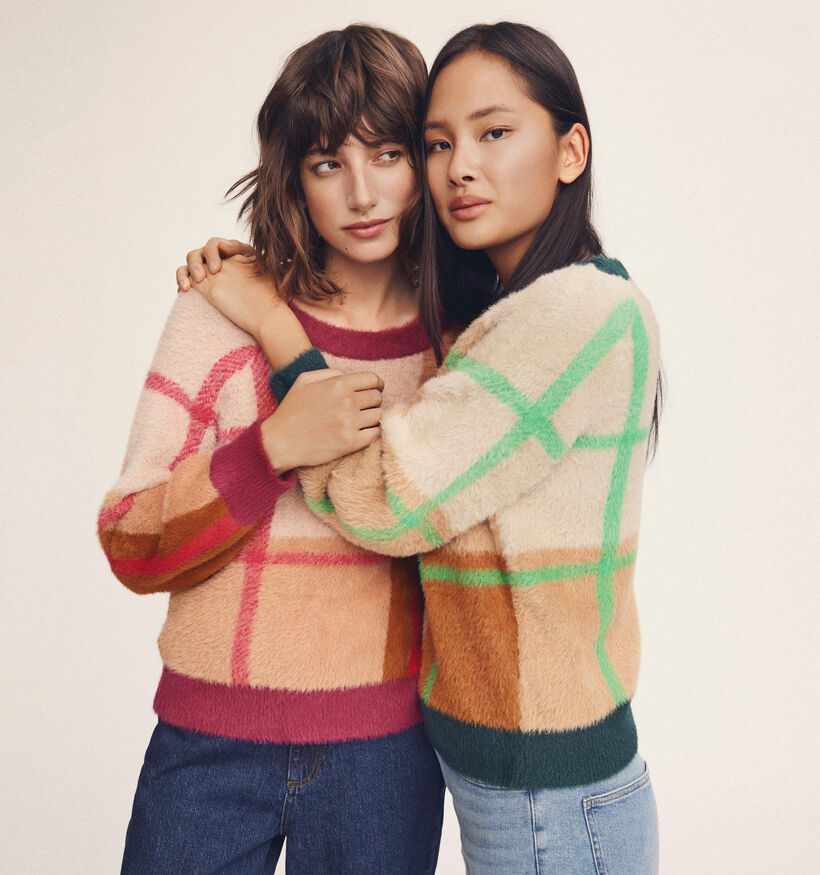 Vila Hallo Rode Gebreide Trui voor dames (328942)