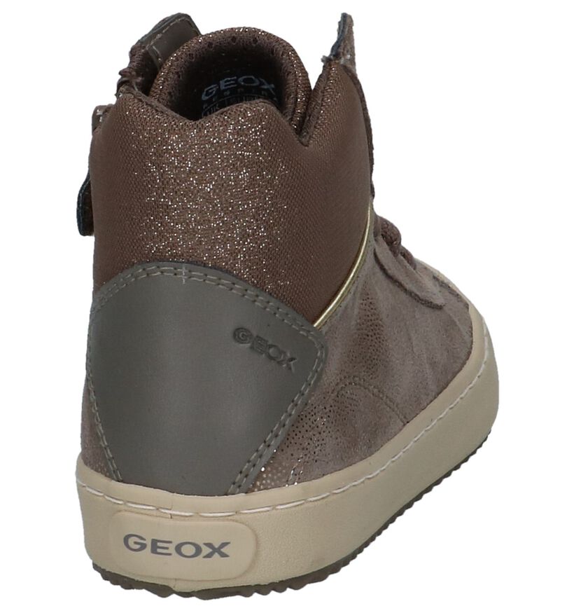 Bronzen Hoge Schoenen met Rits/Veter Geox in kunstleer (223128)