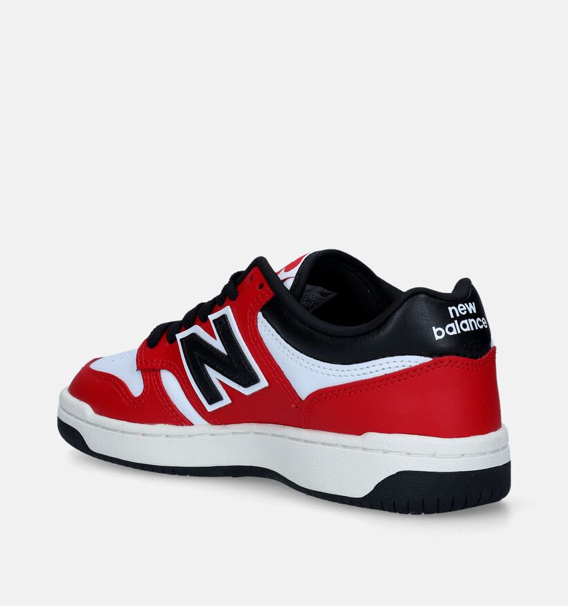 New Balance GSB480 Baskets en Rouge pour garçons, filles (343104)