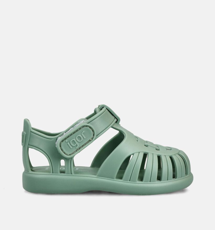 Igor Tobby Solid Sandales de marche en Vert pour filles, gar&ccedil;ons (372907)