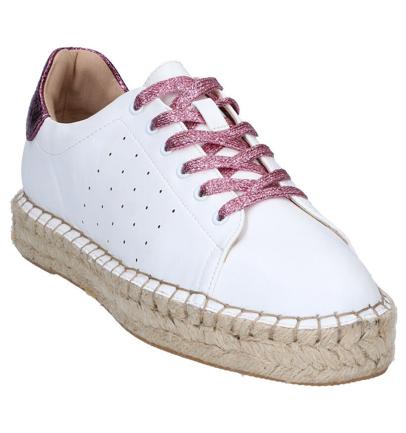 Vanessa Wu Chaussures à lacets en Blanc pour femmes (302624)