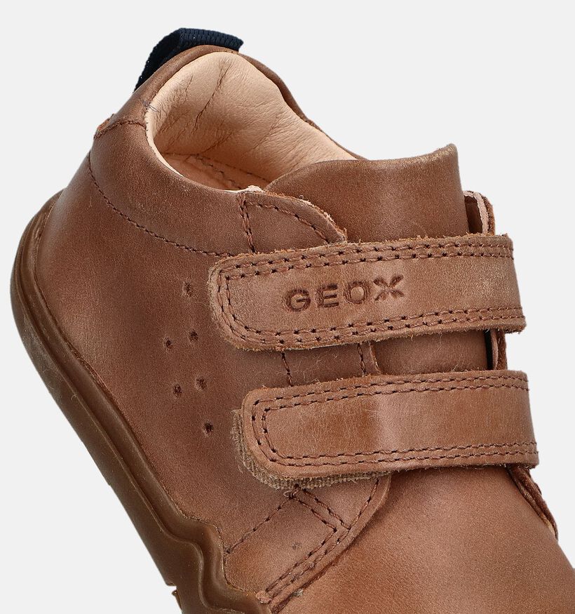 Geox Steppieup Baskets pour bébé en Cognac pour filles, garçons (360357)