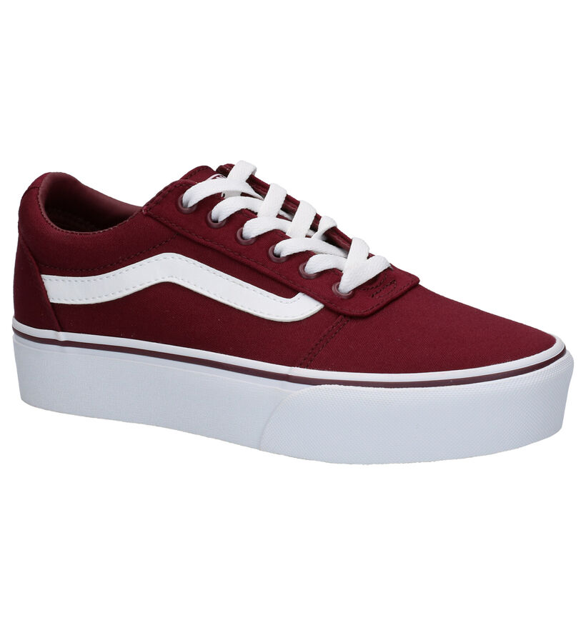 Vans Ward Platform Beige Sneakers voor dames (321163)