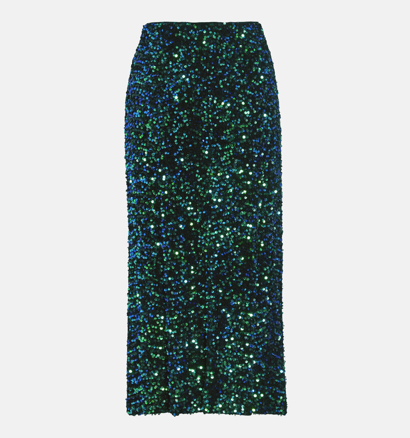 Vila Faith Groene Lange rok met pailletten voor dames (348746)