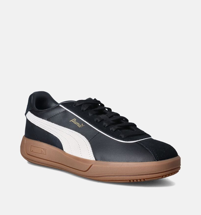Puma Club Klassika Baskets en Noir pour femmes (350412) - pour semelles orthopédiques