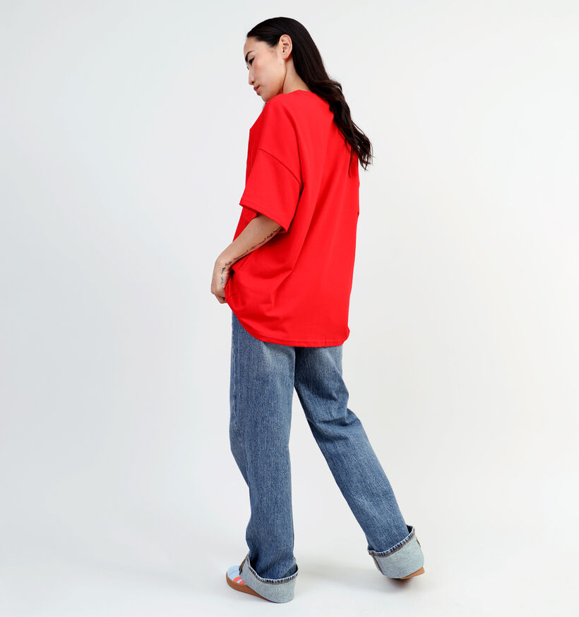 Pieces Auna Rood T-shirt voor dames (354097)