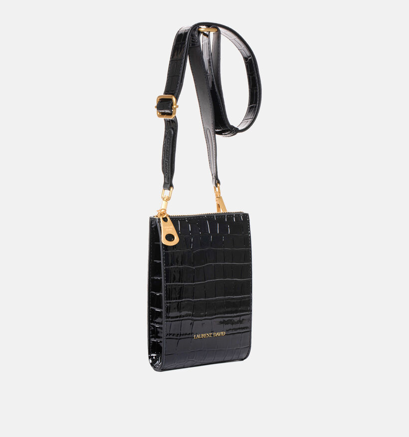 Laurent David Zwart Telefoontasje voor dames (365155)