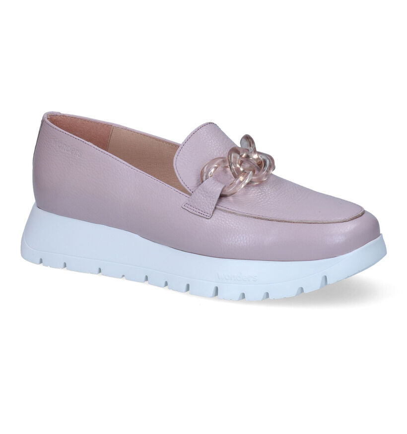 Wonders Chaussures à enfiler en Violet clair en cuir (309600)